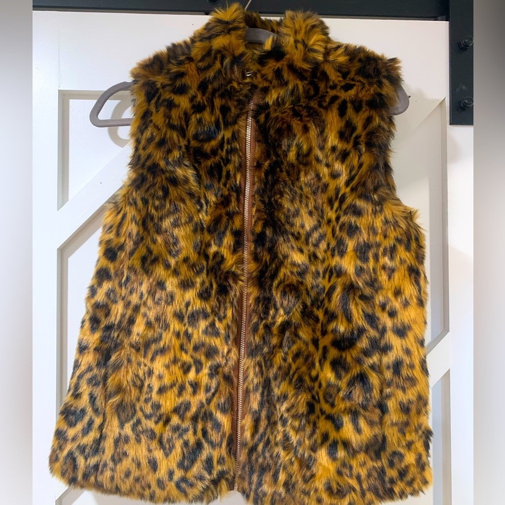 J crew fur vest